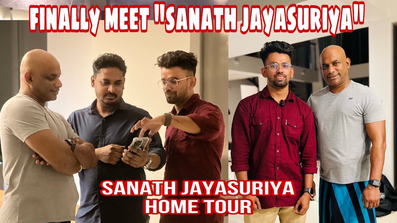 Sanath jayasuriya home tour 🏠😱| finally meet the srilankan cricket player sanath jayasuriya |tamil