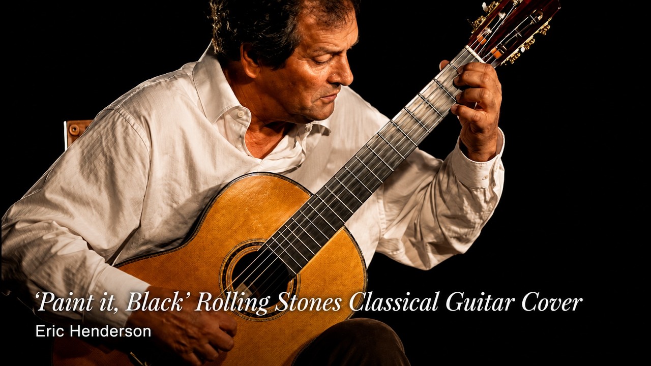 'Paint it, Black' Rolling Stones Classical Guitar Cover by Eric Henderson