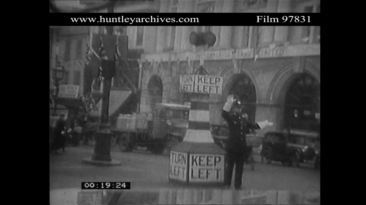 Maidstone High Street 1930's.  Archive film 97831
