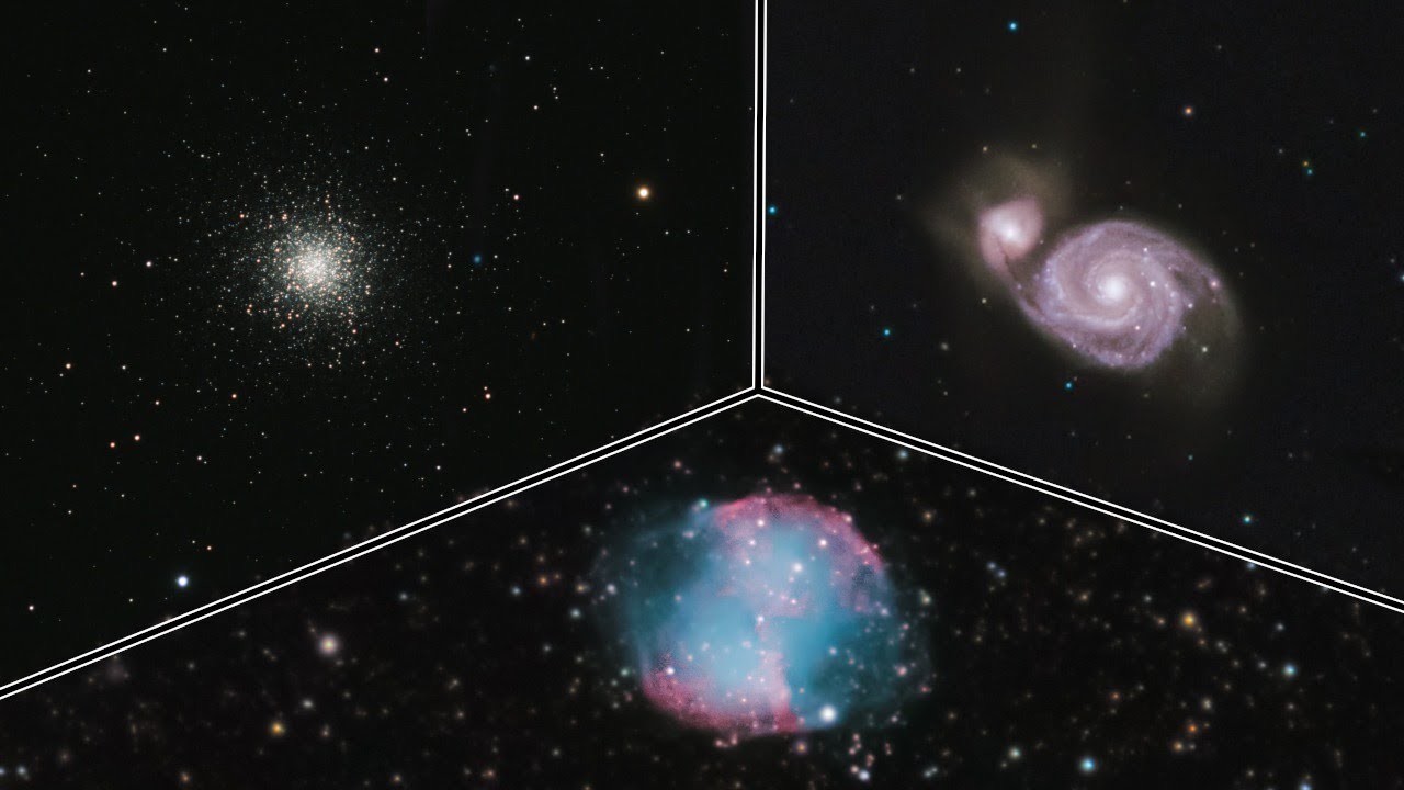 Obserwacje M13, M27, M51 x teleskop ED80 + ZWO ASI 183 MC Pro