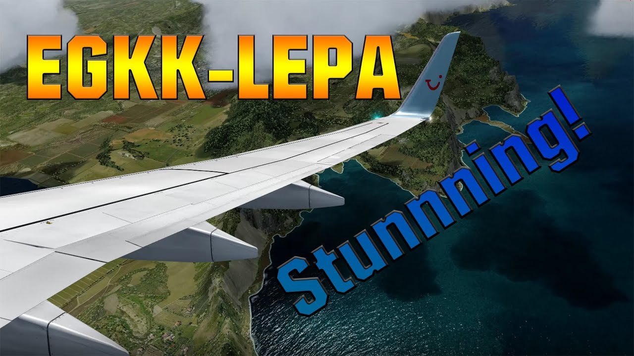 [P3Dv4] PMDG 737 Full Flight EGKK-LEPA - Stunning Spanish Approach - TUI London Gatwick to Palma