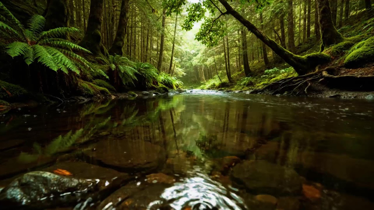 Forest Stream Sounds And Birdsong For Deep Sleep | 8 Hours Natural White Noise