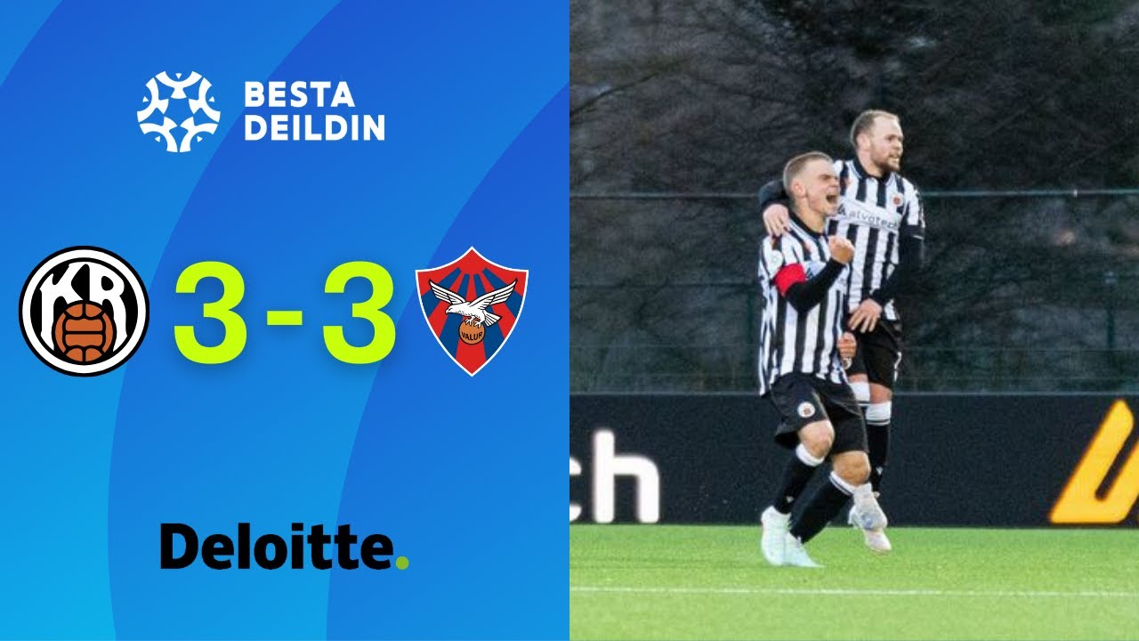 KR 3-3 Valur | Reykjavíkur liðin skildu jöfn í fjörugum leik | 2025