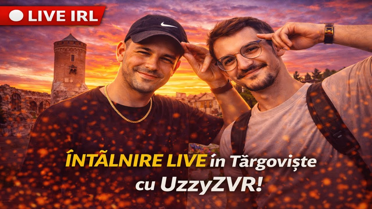 🔴 LIVE IRL | Prima &icirc;nt&acirc;lnire cu UzzyZVR la Targoviste + FiveM după, acțiune maximă! @UzzyZVR