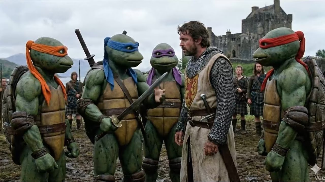 TURTLES meets BRAVEHEART! #fanfilm #ai #pardody