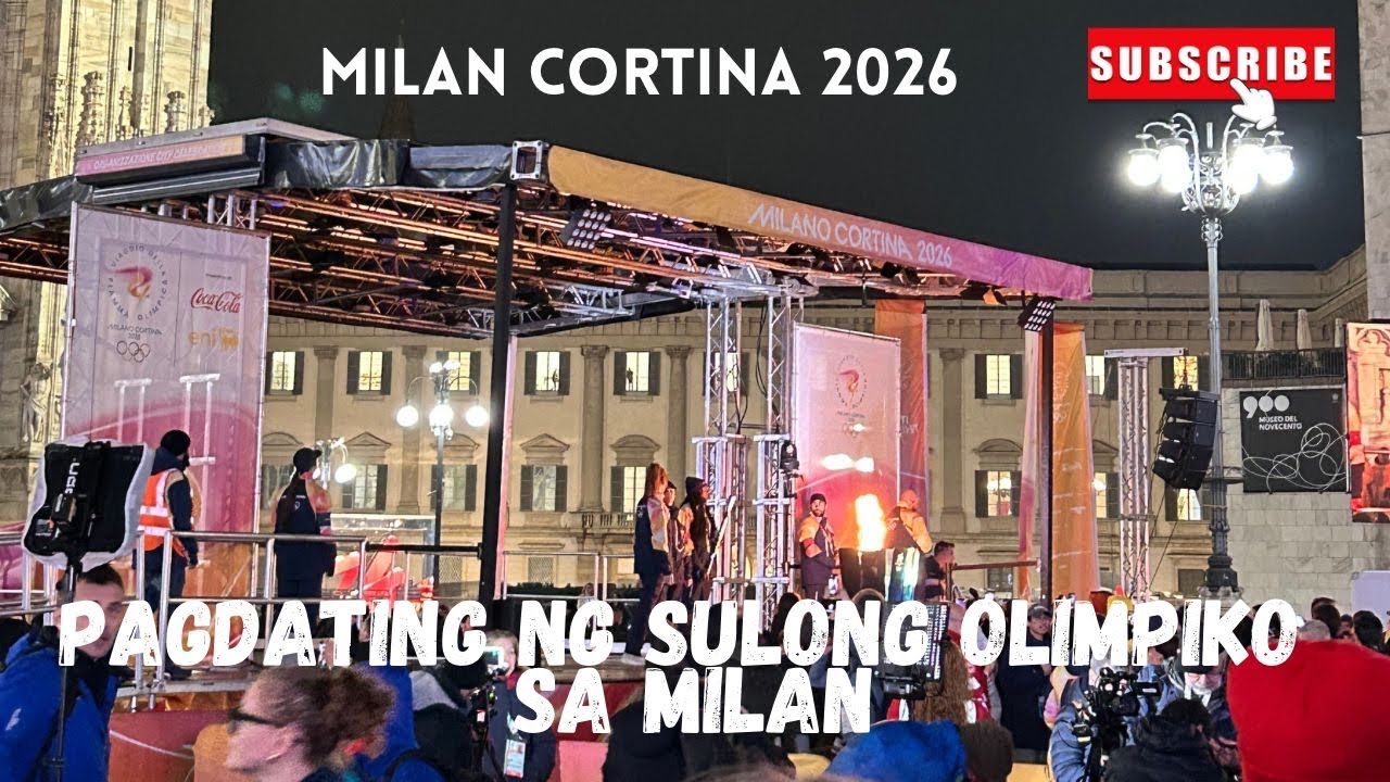 PAGDATING NG SULONG OLIMPIKO SA MILAN SA PAGBUBUKAS NG PALARONG OLIMPIKO 2026