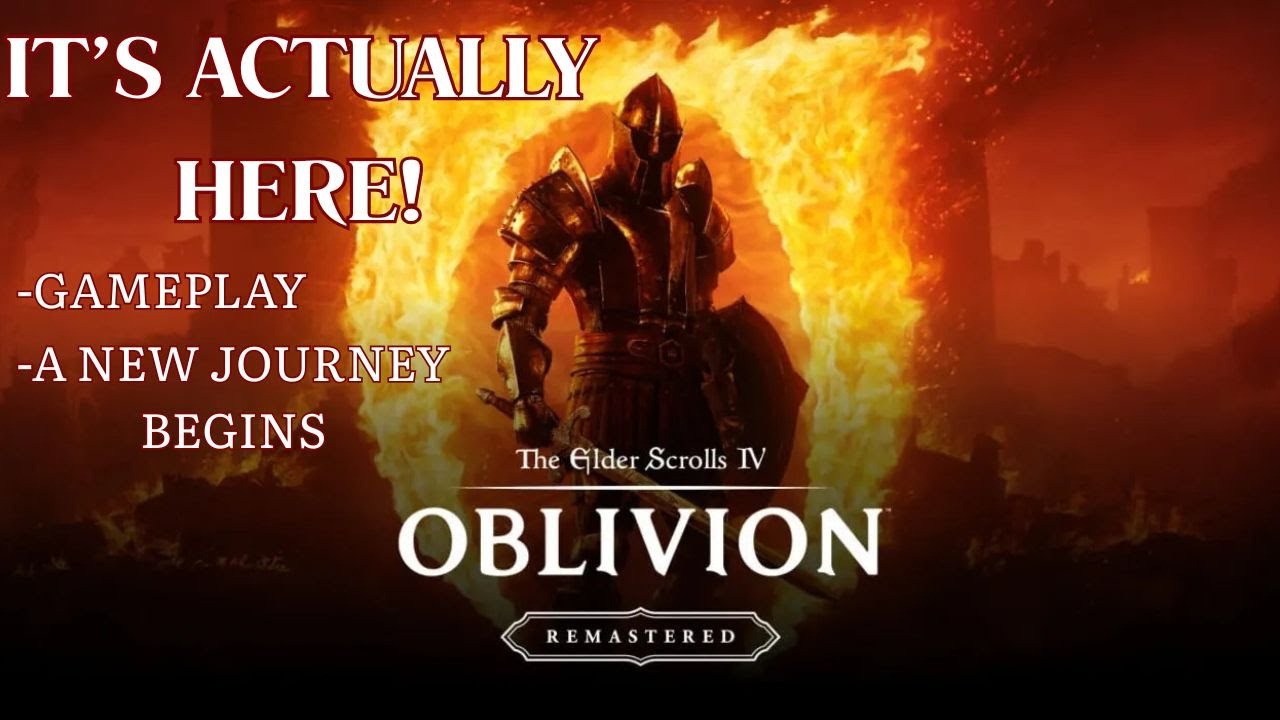 OBLIVION REMASTERED - FULL Intro and Sewers Gameplay - The Start of A New Journey