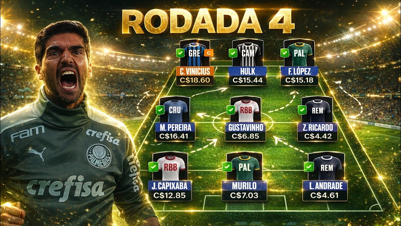 TIME ATUALIZADO RODADA #4 CARTOLA FC 2026