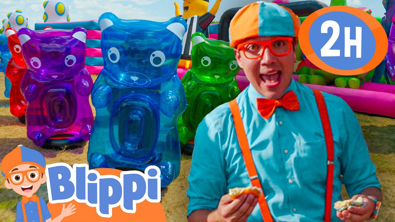 Blippi VS Gummy Bear Obstacle Course | Blippi and Meekah Best Friend Adventures | Educational Videos