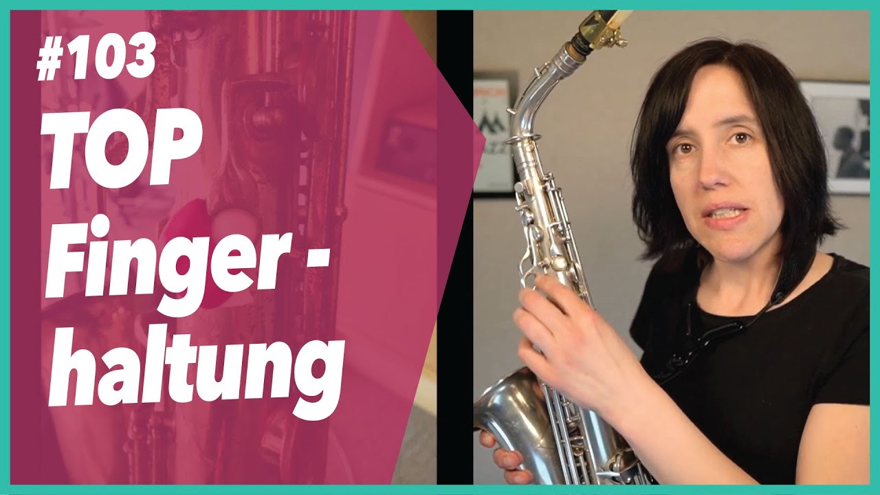 verkrampfte Finger beim Saxophonspielen
