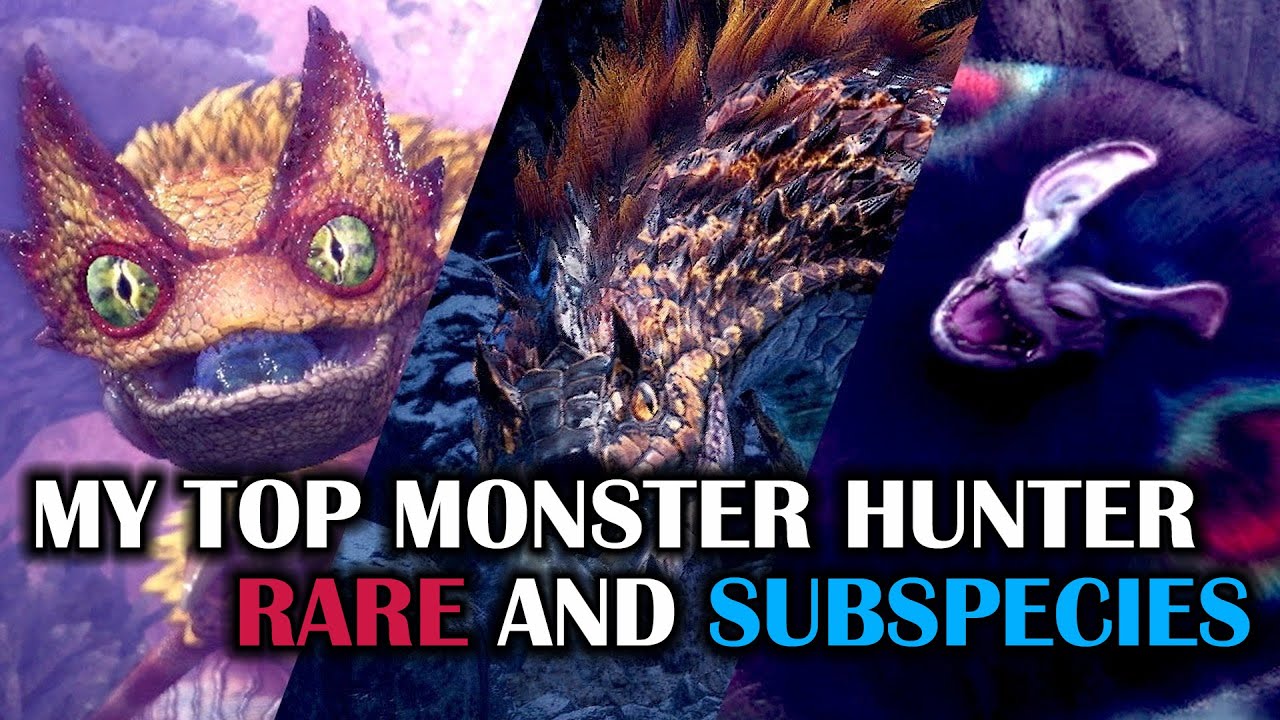 My Top 8 List of Monster Hunter Rare and Subspecies (Not Ranked Order)
