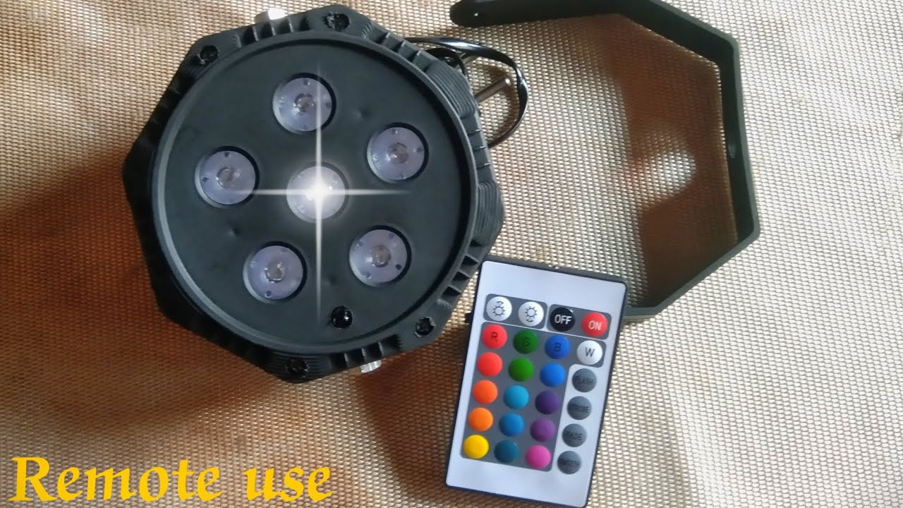 Brio lite Led remote par light RGB 6/12 flood light energy saving 6led party light power full