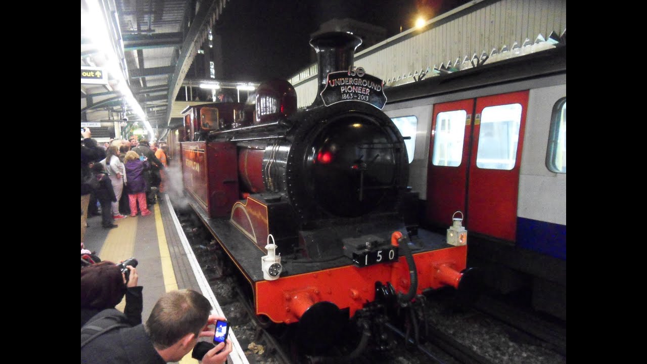 london underground 150 specials with steam loco met 1 & 12 sarah siddons 13/01/13