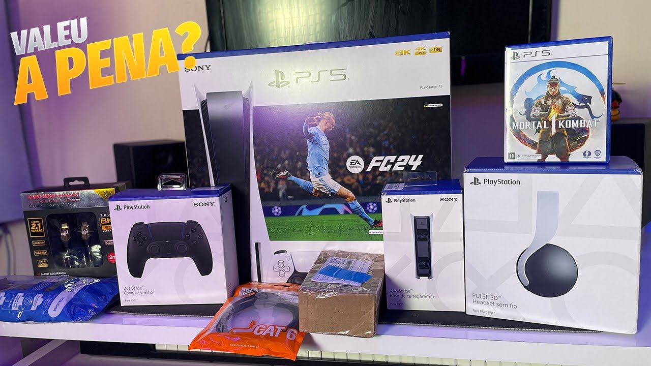 Unboxing: Playstation 5 Bundle EA Sports FC 24 + Acessórios Necessários! VALEU A PENA?