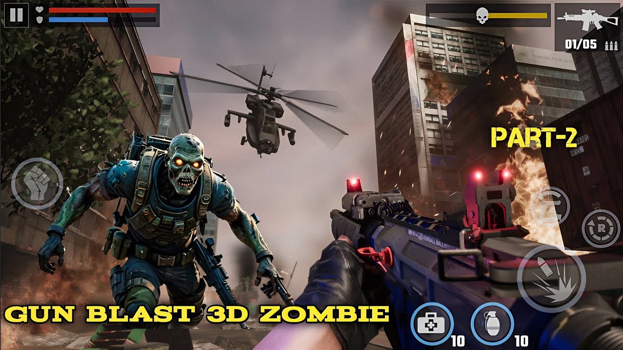 Gun Blast offline 3D zombies Gameplay || new gamplay || offline games || part-1