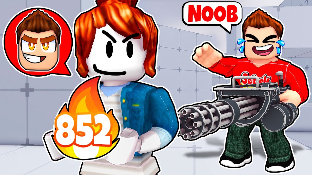 UDAJE NOOBA a potem UŻYWAM NIELEGALNYCH HACKÓW w Roblox RIVALS!