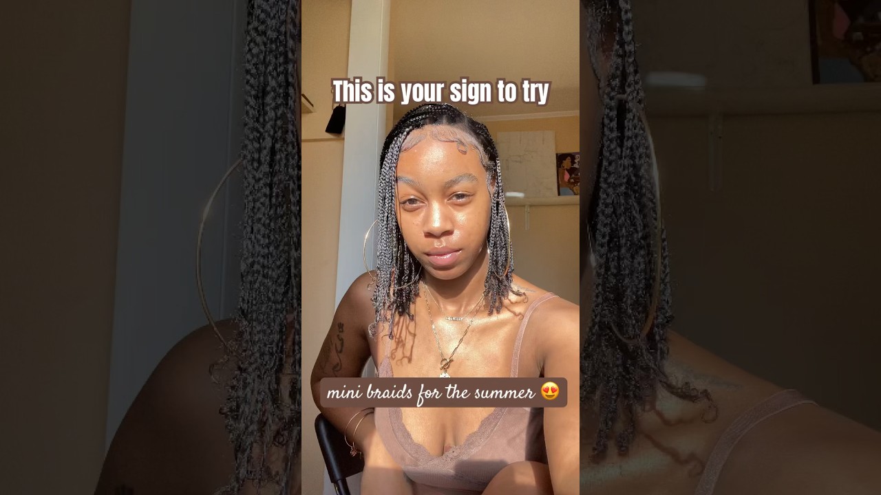 Mini Braids Summer Protective Style 😍 