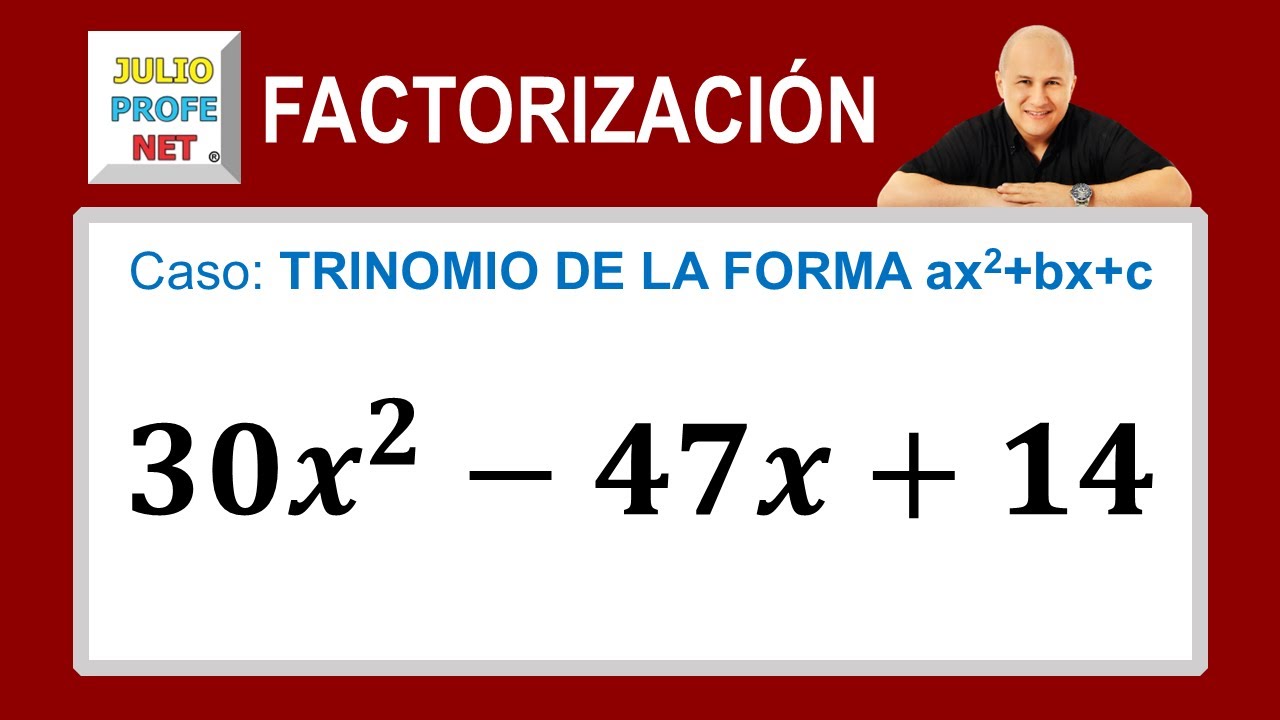 Factorización | Caso 6: trinomio de la forma ax²+bx+c | Ej. 5 #julioprofe