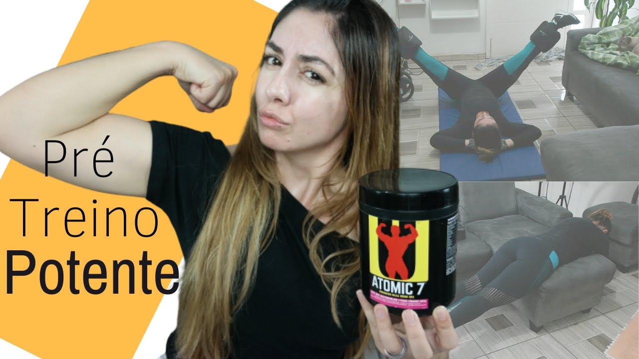 💪🏻 GANHO DE MASSA MUSCULAR com ATOMIC 7 + MOSTRANDO meu TREINO EM CASA