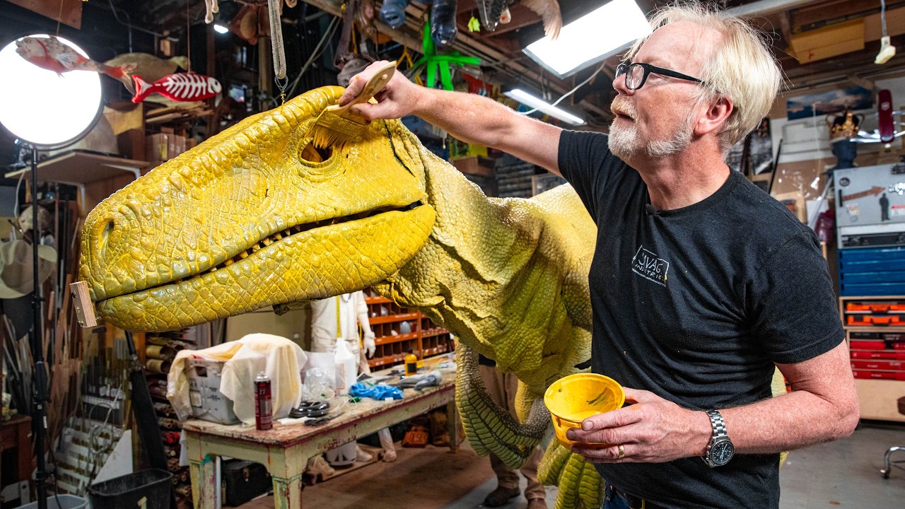 Adam Savage's Dino Build: Testing the Paint (Ep 2)