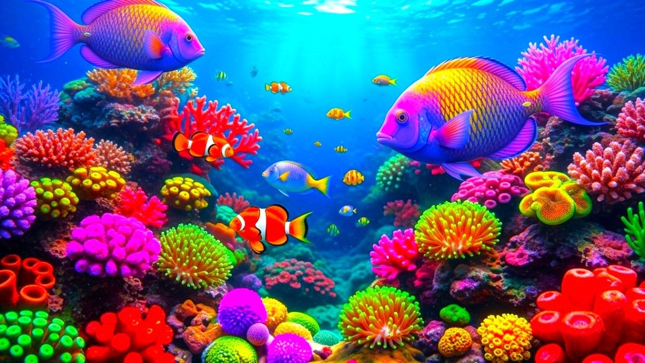 The Best 4K Aquarium - Dive Into The Mesmerizing Underwater Realm, Sea Jellyfish, Coral Reefs . #7