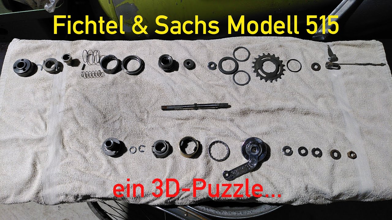Dreigangnabe: Zusammenbau und Einstellung einer Fichtel & Sachs Mod. 515