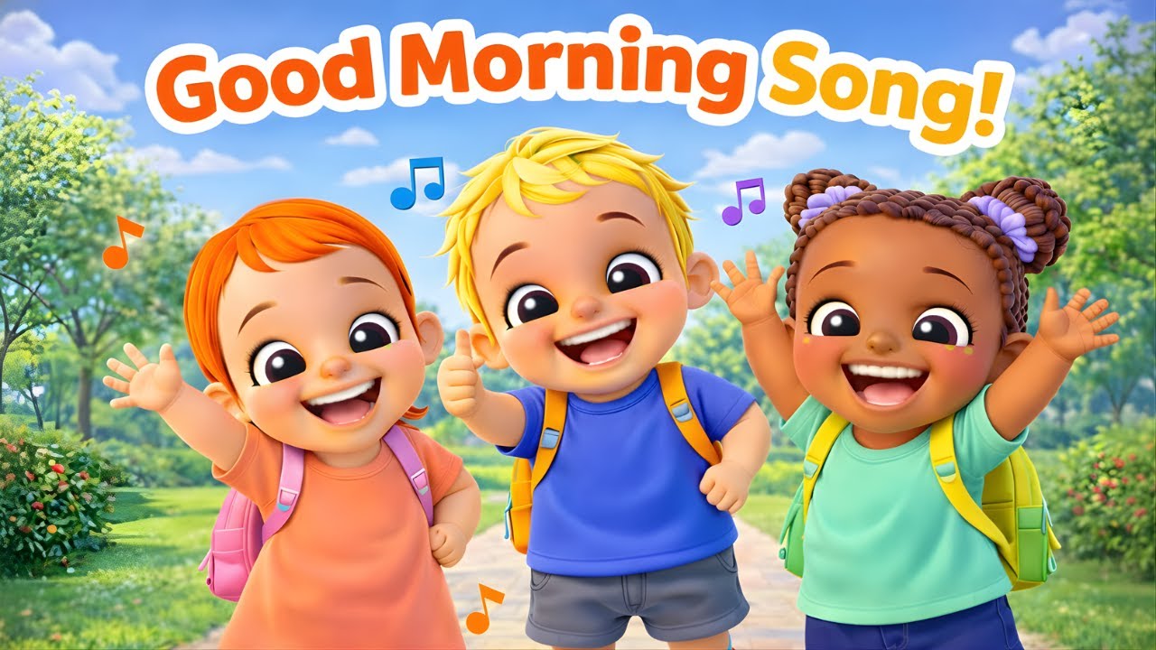 Good Morning Song for Kids | Fun Morning Routine Song for Toddlers & Preschoolers
