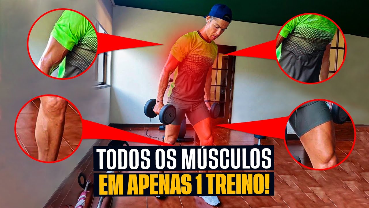 TREINO COMPLETO DE JOGADOR DE FUTEBOL | CORPO TODO