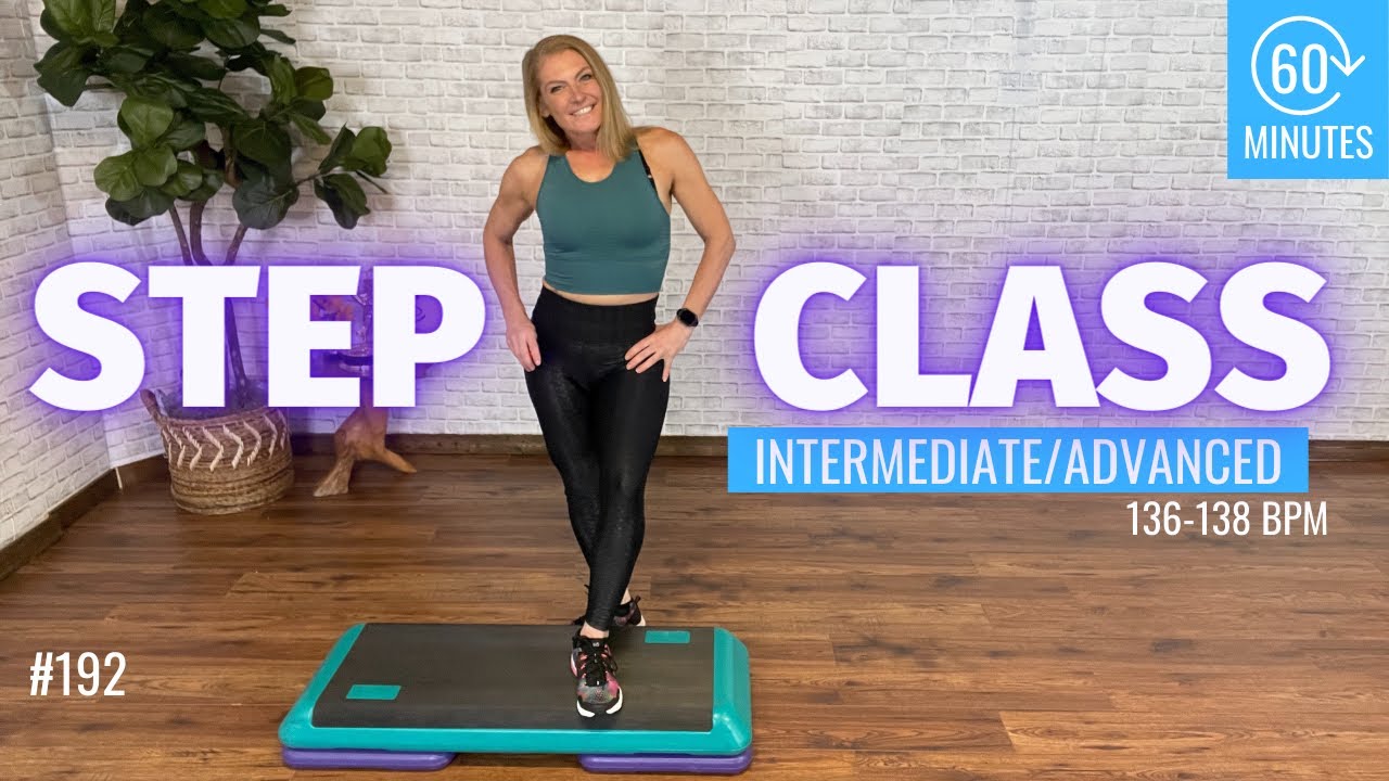 STEP CLASS WORKOUT 💦 INTERMEDIATE ADVANCED Step aerobics 