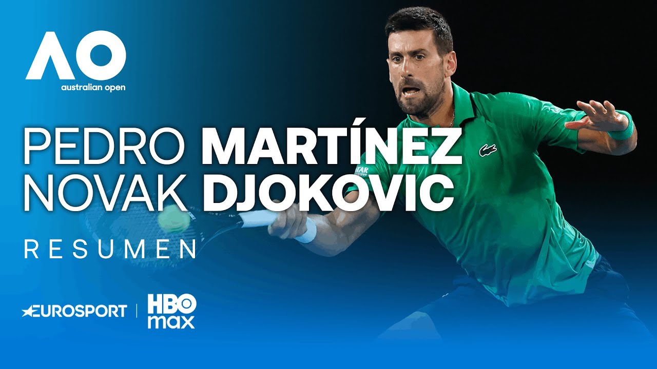 Novak Djokovic vs Pedro Martínez | HIGHLIGHTS Y RESUMEN | Open de Australia 2026 | Primera ronda