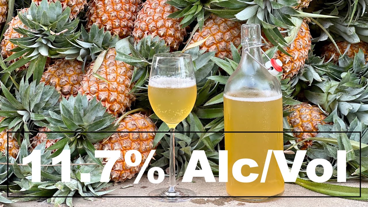 Домашнее АНАНАСОВОЕ ВИНО с 11,7% АЛКОГОЛЯ