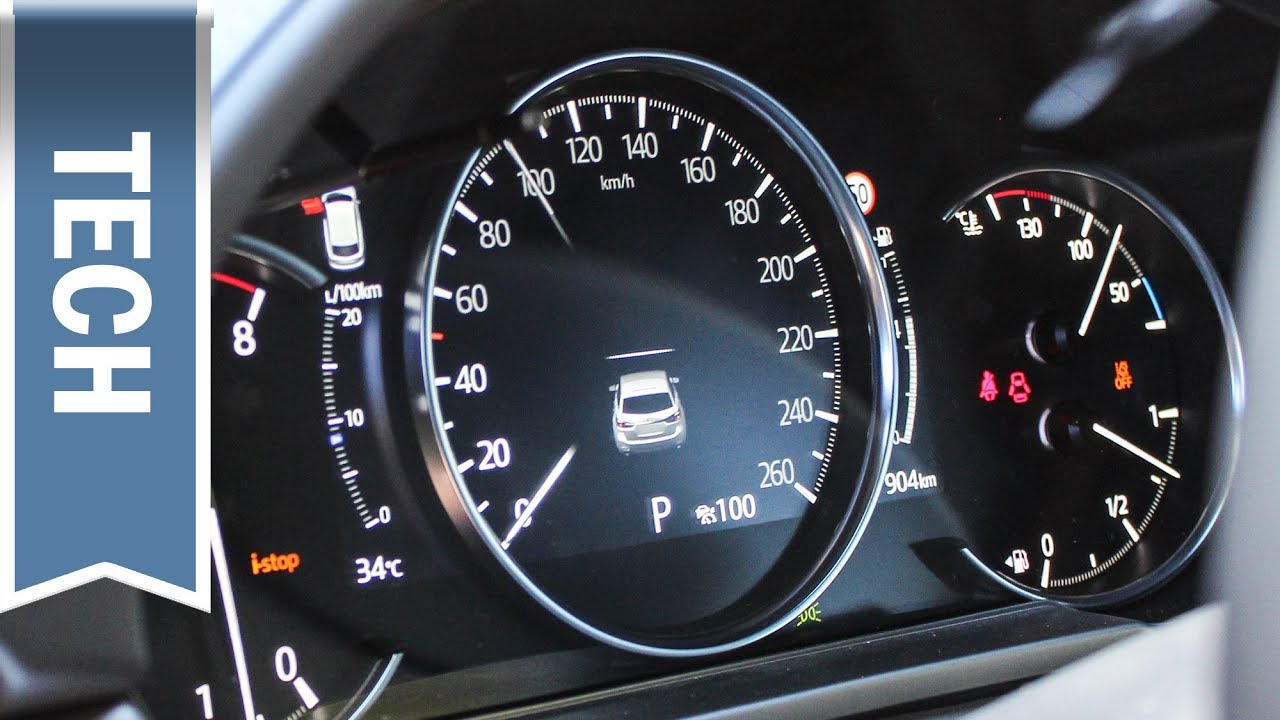 Digitaler Tacho / i-ACTIV Display im Mazda6: 7-Zoll digitaler Tacho im Detail / Mazda 6 2018