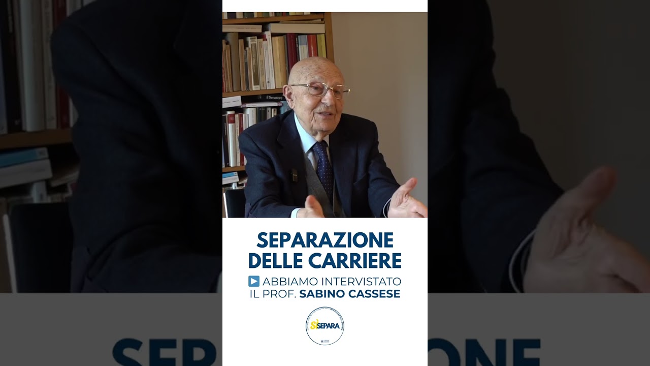 #SeparazionedelleCarriere: parliamone con il prof. SABINO CASSESE