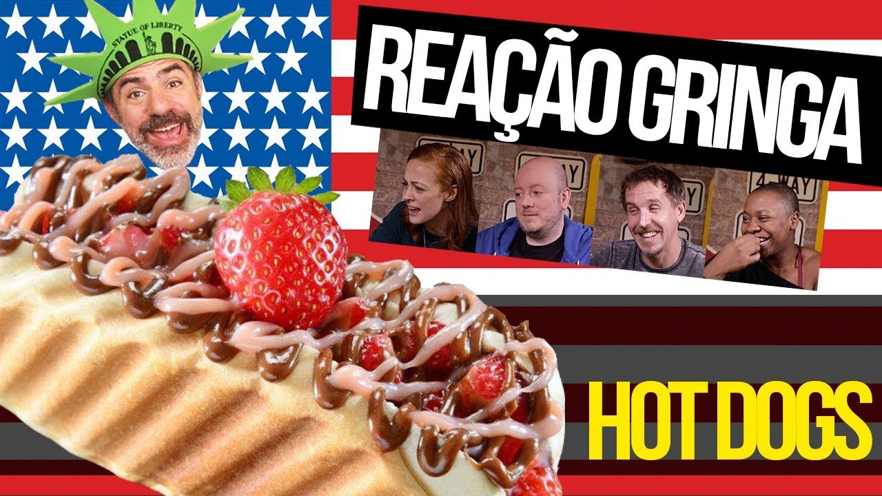 GRINGOS REAGEM A HOT DOGS BRASILEIROS