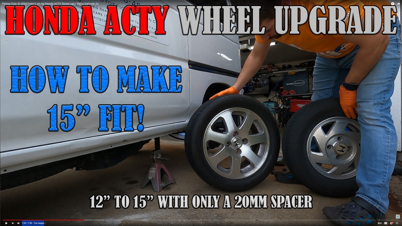 Установка Civic SI OEM Enkie на мой уличный фургон Honda ACTY