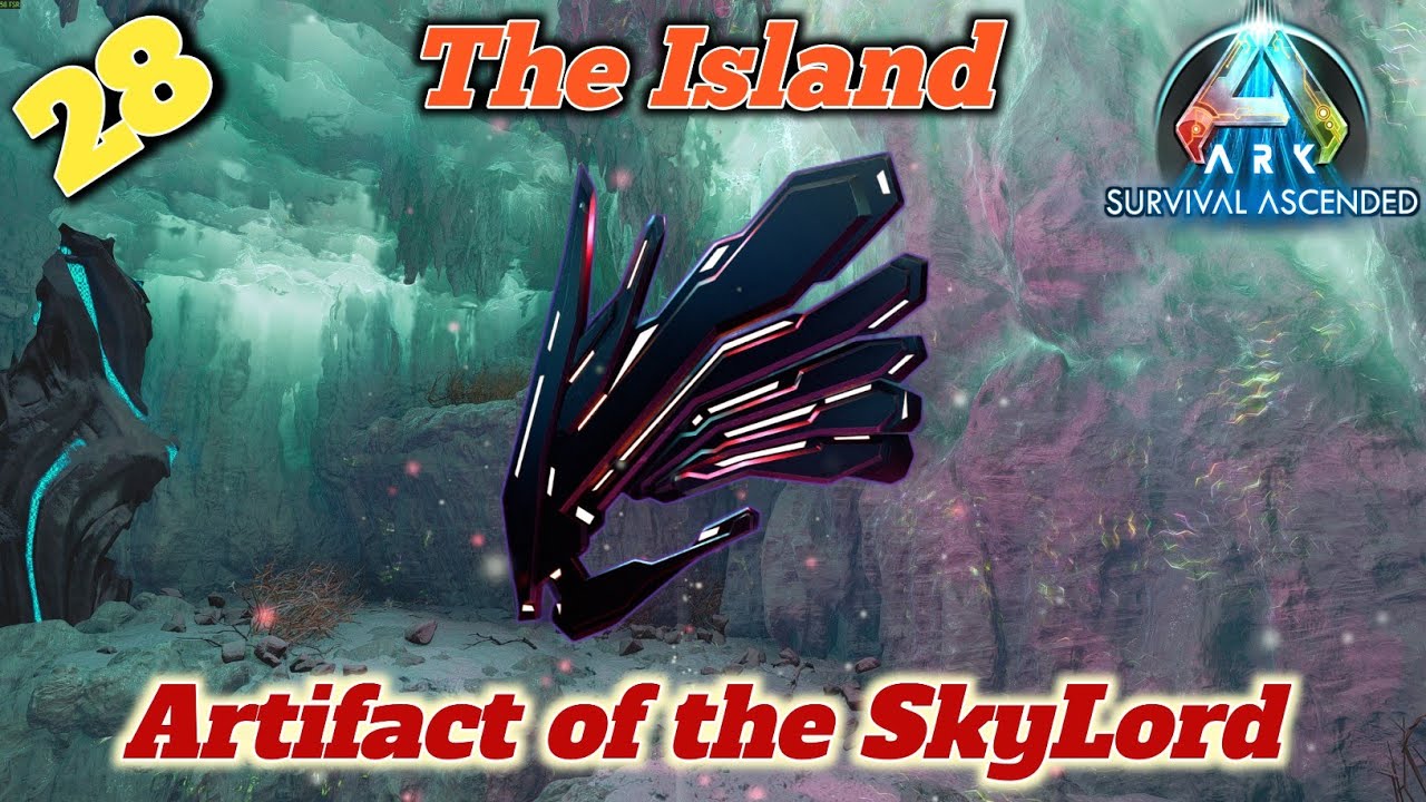 Solo Cave Run 😱 | Artifact of the Skylord  | ARK Ascended | The Island #arkascended
