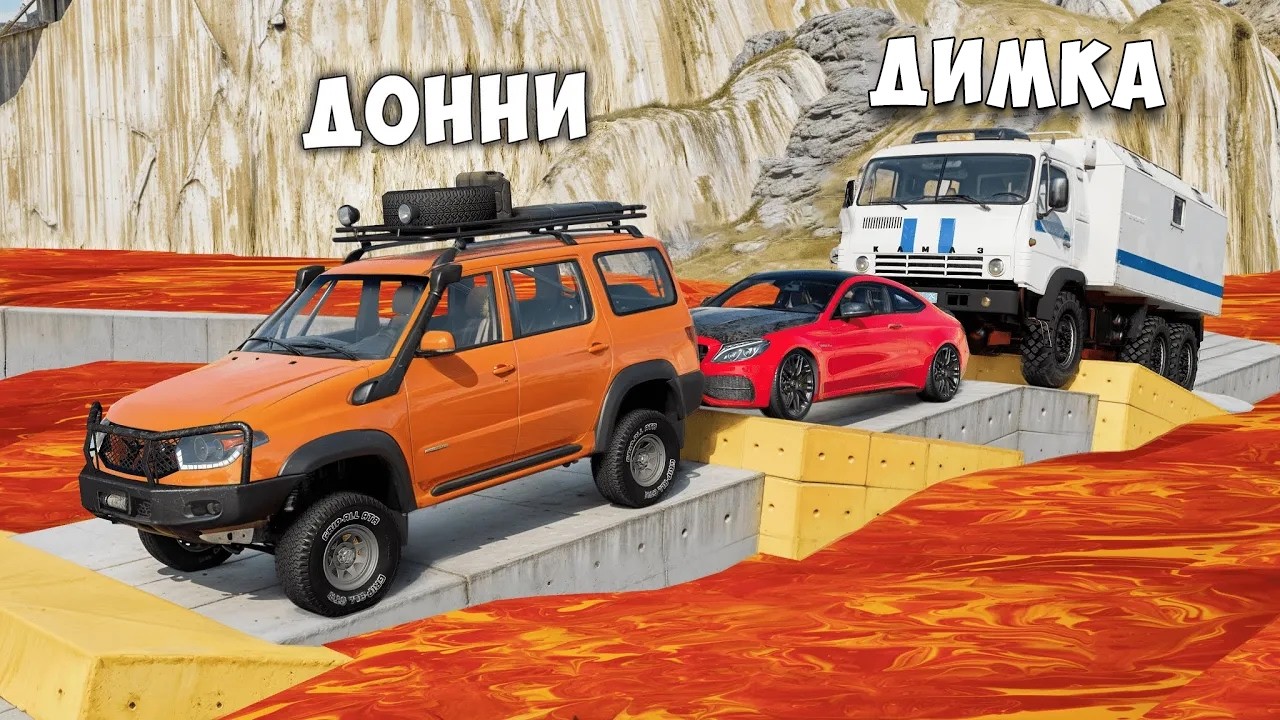 НОВАЯ КАРТА! СНЕЖНЫЙ СКИЛЛ ТЕСТ В BEAM NG DRIVE! ПОЛОСА ПРЕПЯТСТВИЙ В BEAM NG DRIVE!