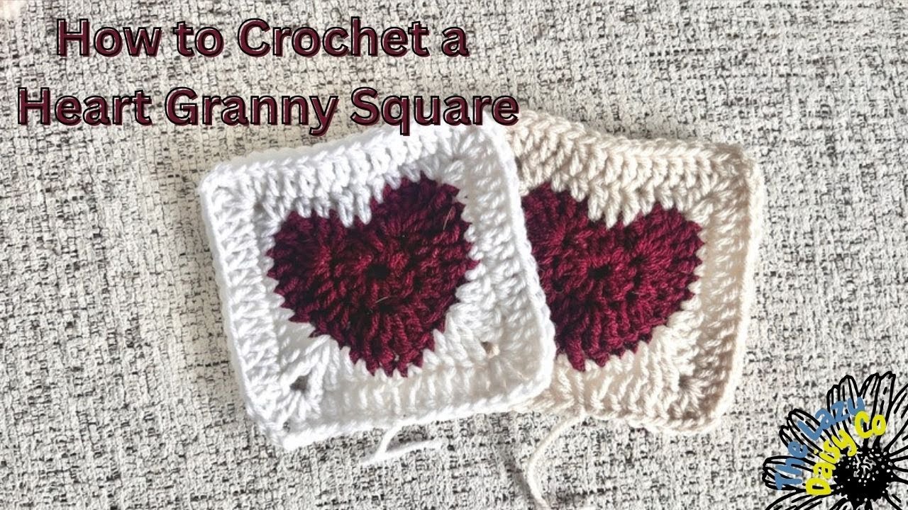 How to Crochet a Heart Granny Square