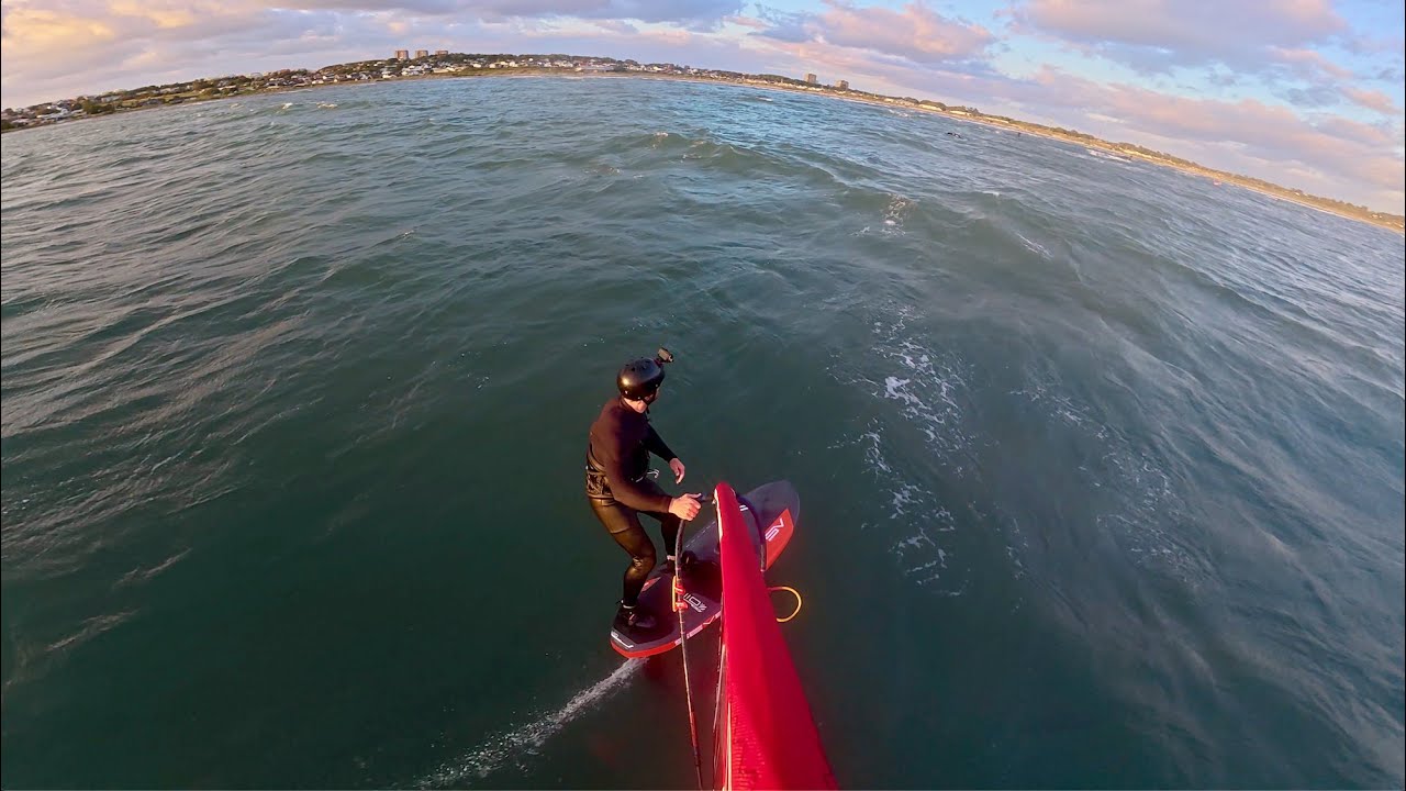 Testing the new Redwing front wing 1200 from Severne