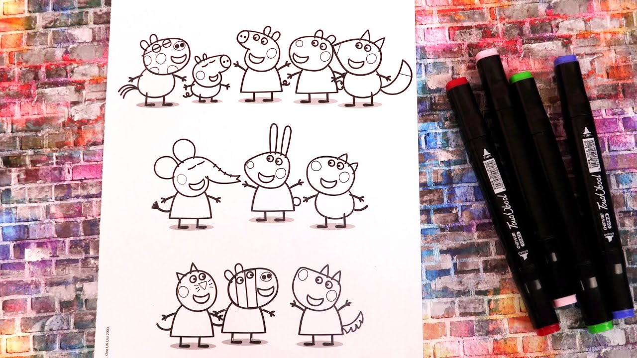 Peppa Pig et ses Amis Coloriage