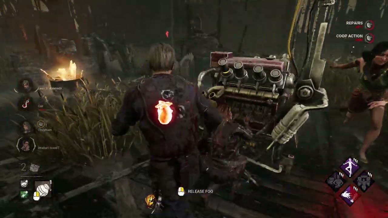 Dead by Daylight   Bloody Leon Kennedy vs The Krasue