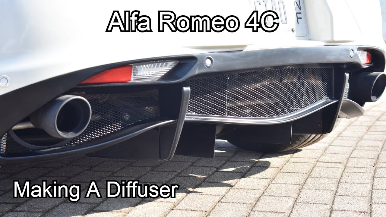 Alfa Romeo 4C - Making A Diffuser