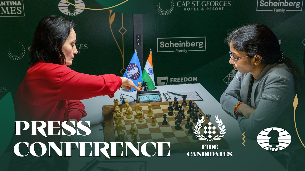 Вайшали Рамешбабу одержала победу над Катериной Лагно после напряженного поединка! | Пресс-конфер...