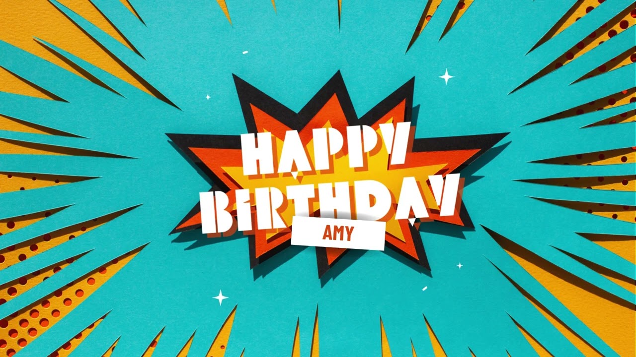 🎂 Happy Birthday Amy! | Fun Birthday Song Celebration 🎉