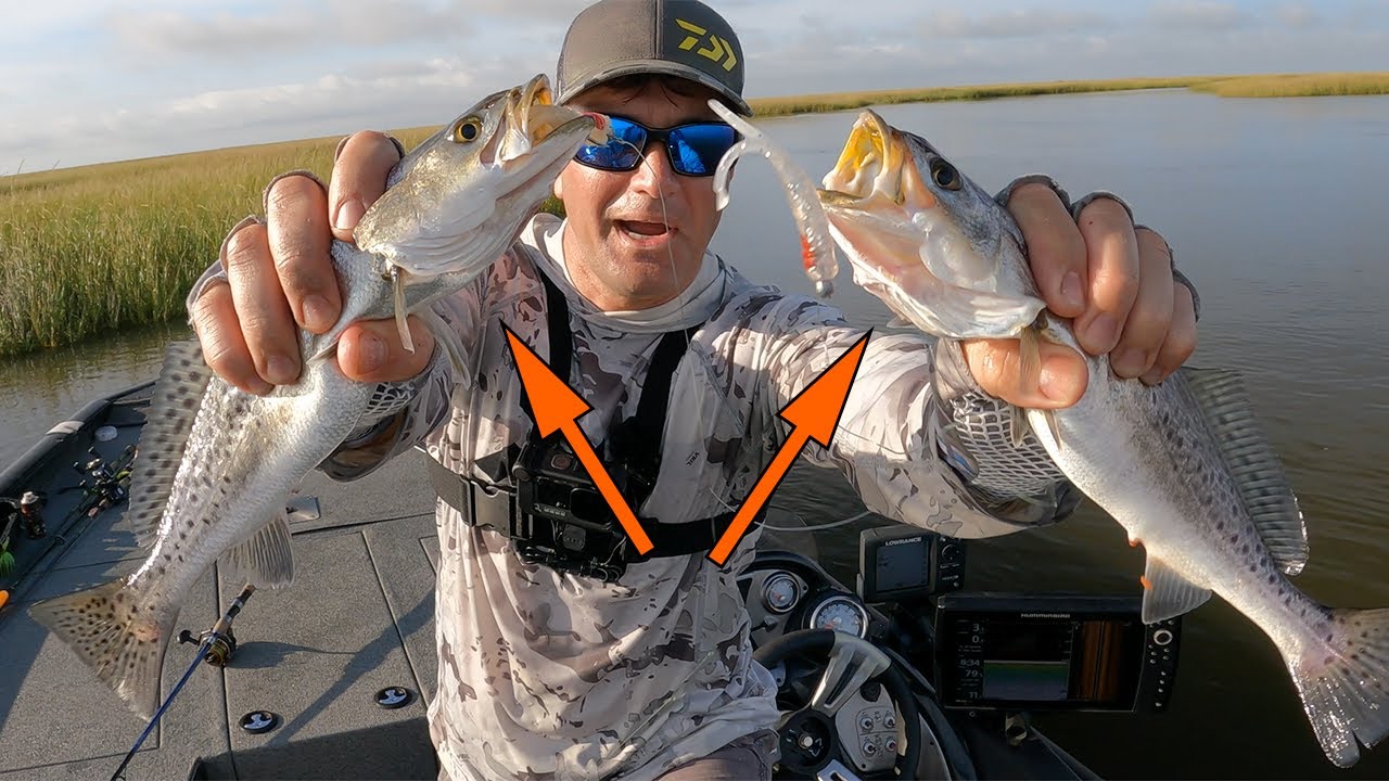 SMASHED Fall Speckled Trout In Biloxi Marsh | Louisiana Fall Fishing