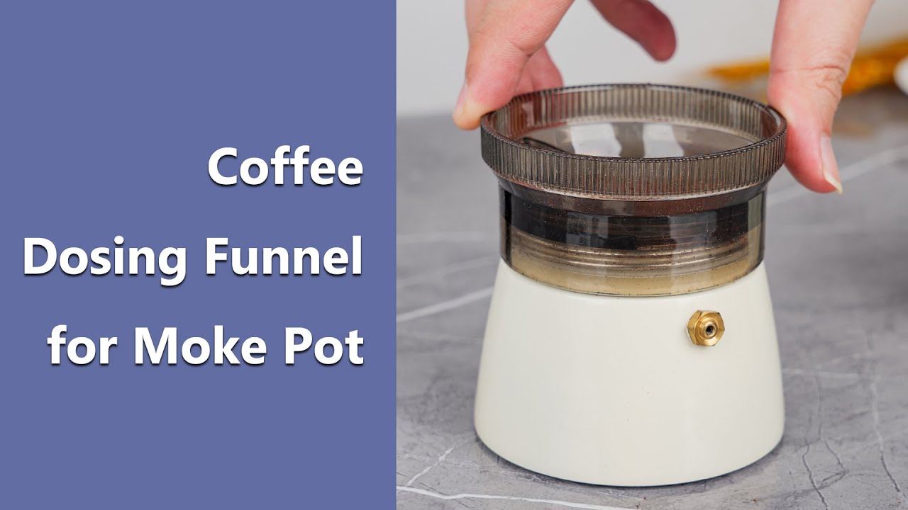 Leak-Proof Coffee Distributor Dosing Funnel for Moke Pot