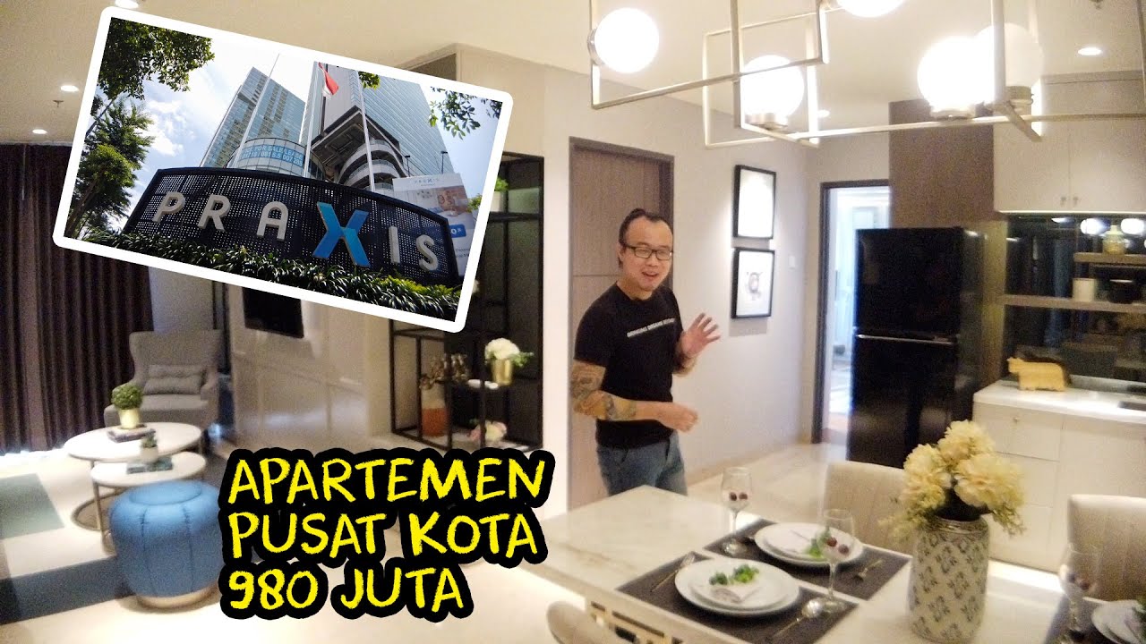 980Juta - 3,75M Apartemen Praxis by Intiland Lokasi Tengah Kota, Panglima Sudirman, Surabaya Pusat