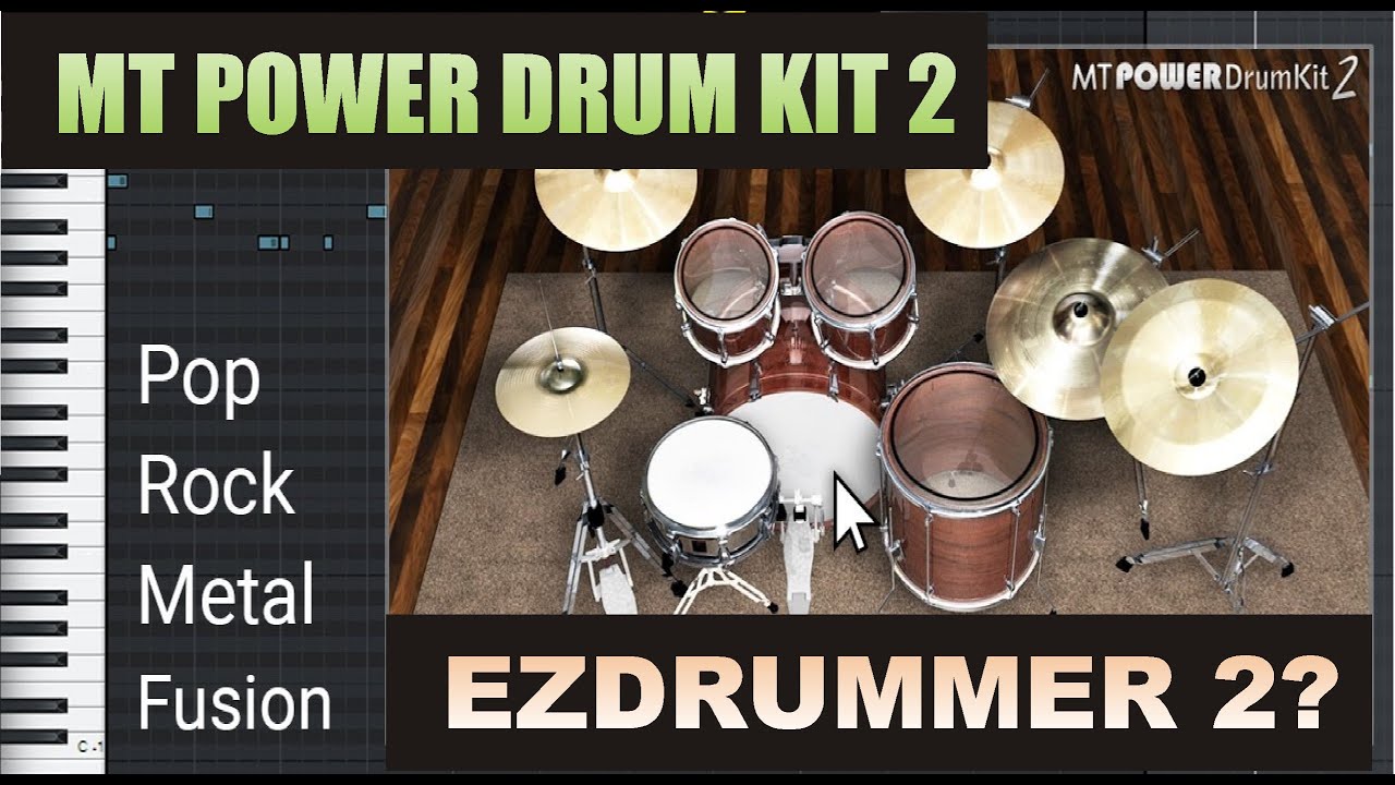EZDRUMMER GRATIS? MT POWER DRUM KIT 2 BATERIA SENSACIONAL