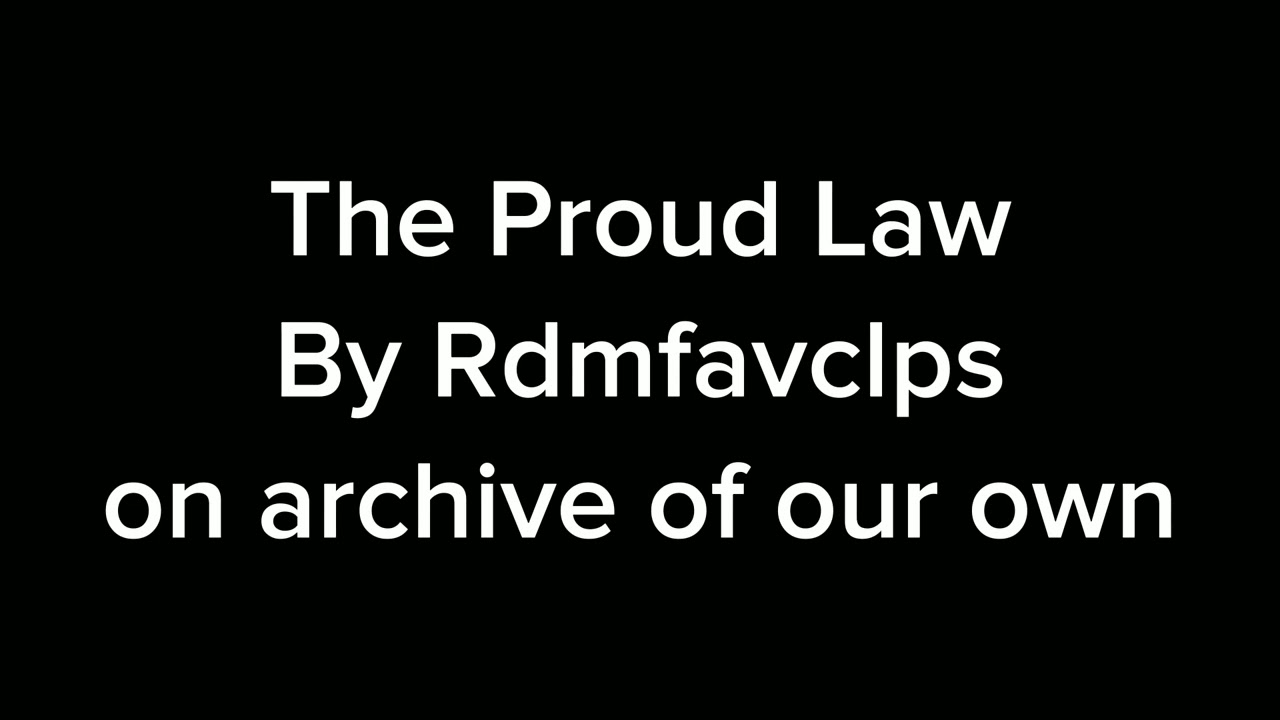 The Proud Law (Mha podfic)