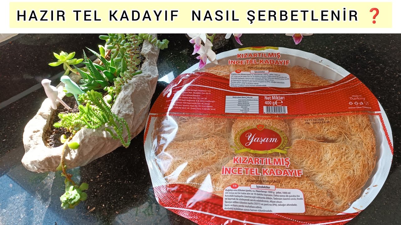 🔴 HAZIR KADAYIF TATLISI NASIL ŞERBETLENİR ❓ EN LEZZETLİ HAZIR KADAYIF TATLISI TARİFİ #tatlı